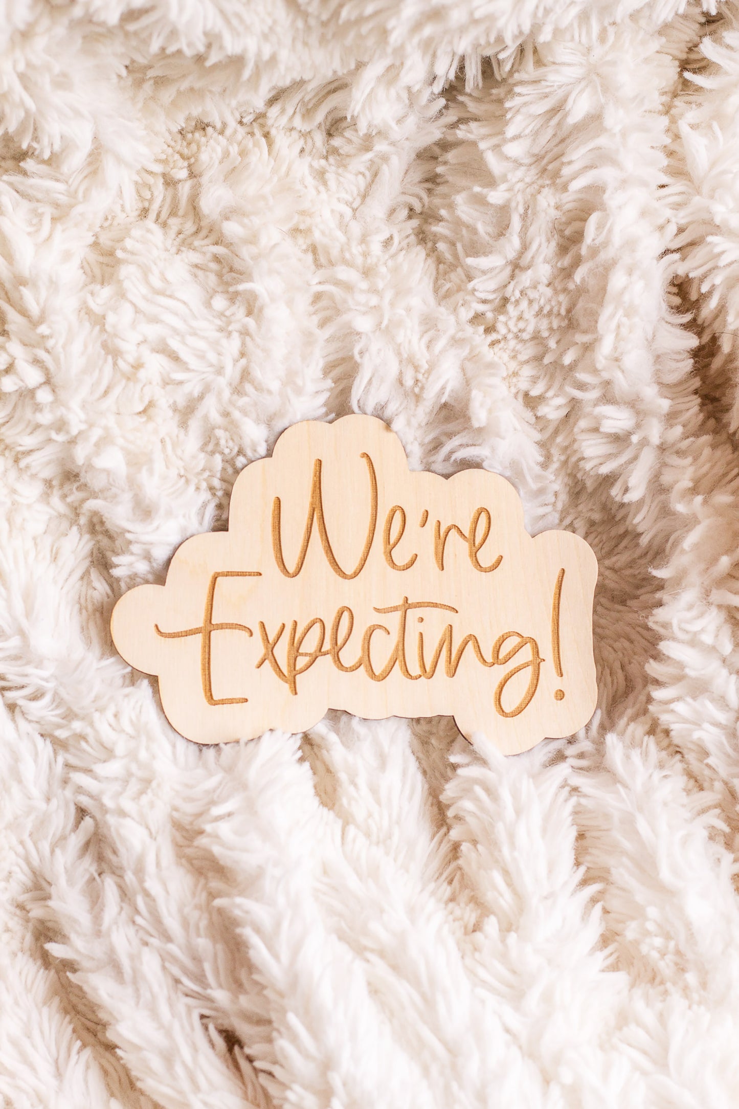 Laser Engraved Pregnancy Sign