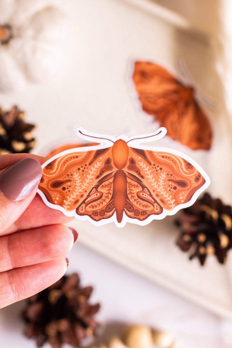 Autumn Moth Sticker – The Print Pantry