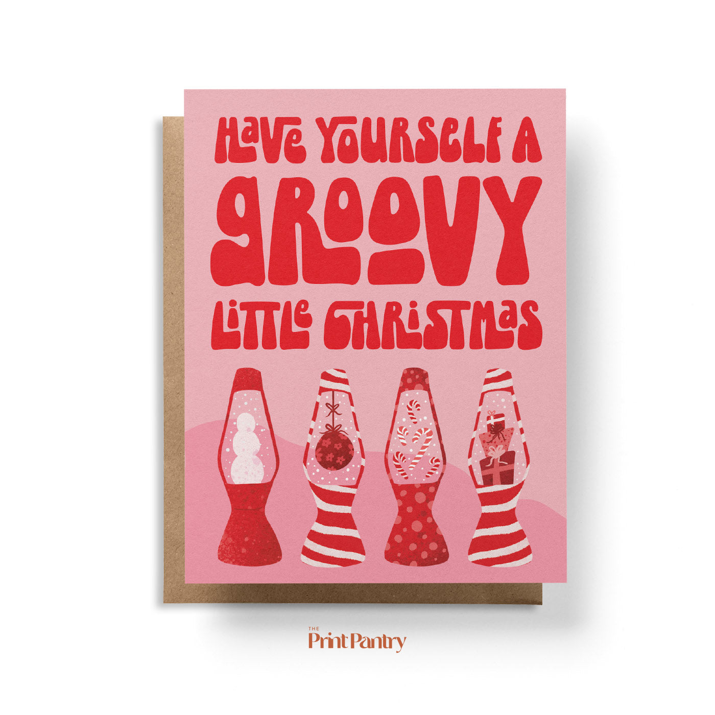 Groovy Little Christmas Greeting Card