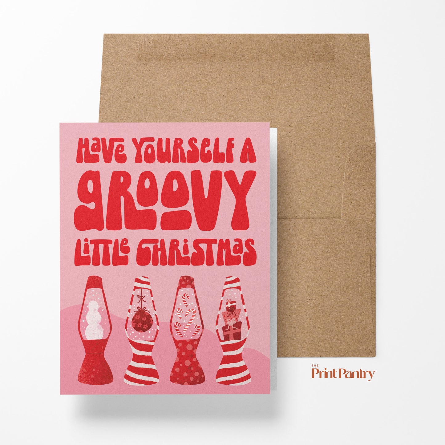 Groovy Little Christmas Greeting Card