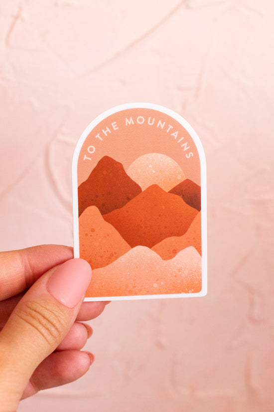 To The Mountains Sticker
