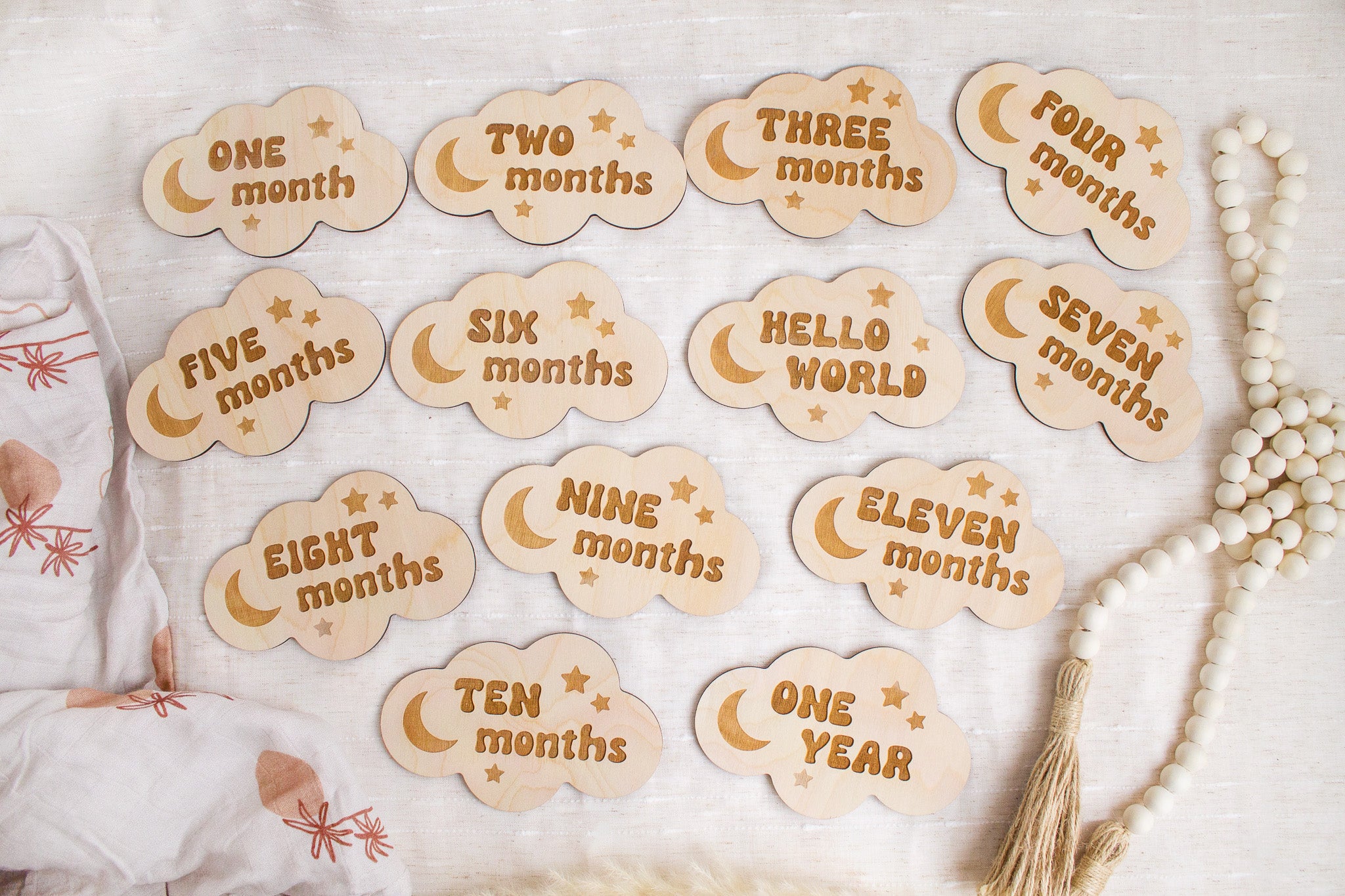 Cloud Baby Milestone Signs – The Print Pantry