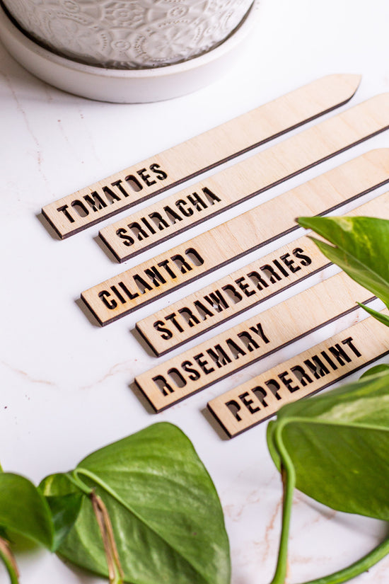 Custom Wooden Plant Markers