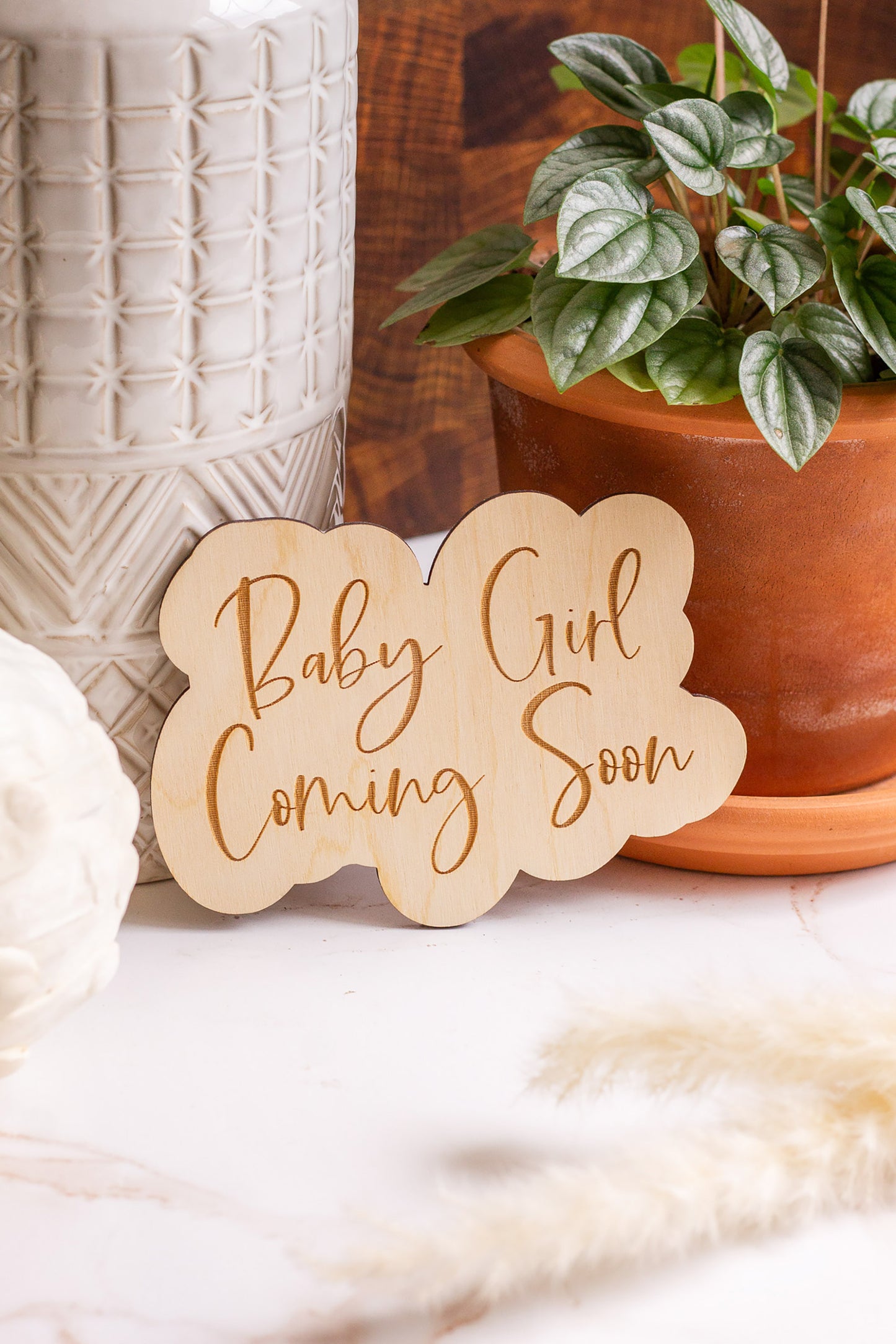 Load image into Gallery viewer, Wooden Gender Reveal Sign
