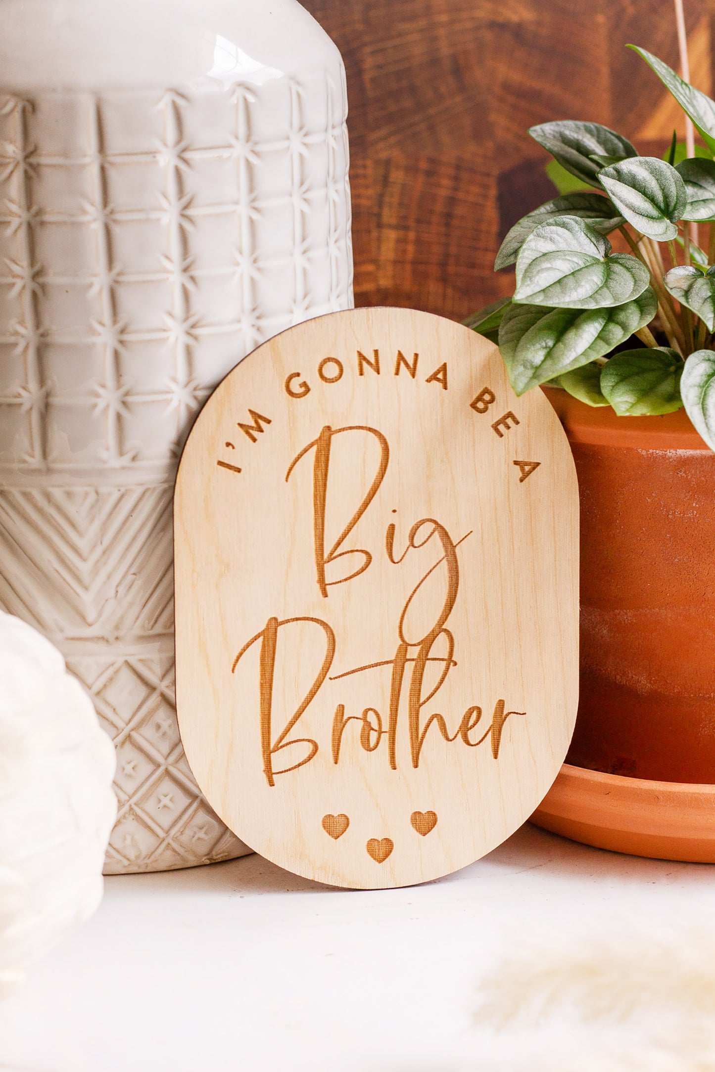 Load image into Gallery viewer, Wooden Pregnancy Announcement
