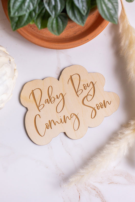 Load image into Gallery viewer, Baby Boy Wooden Sign
