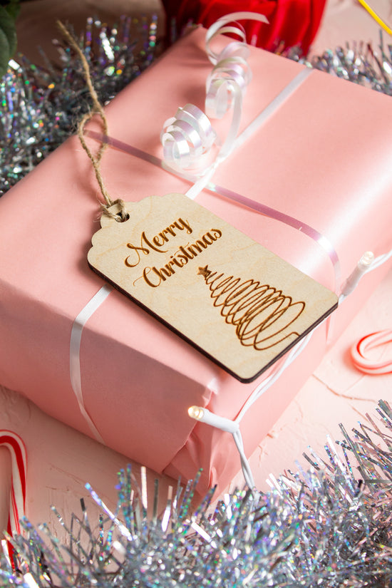 Christmas Wooden Gift tag