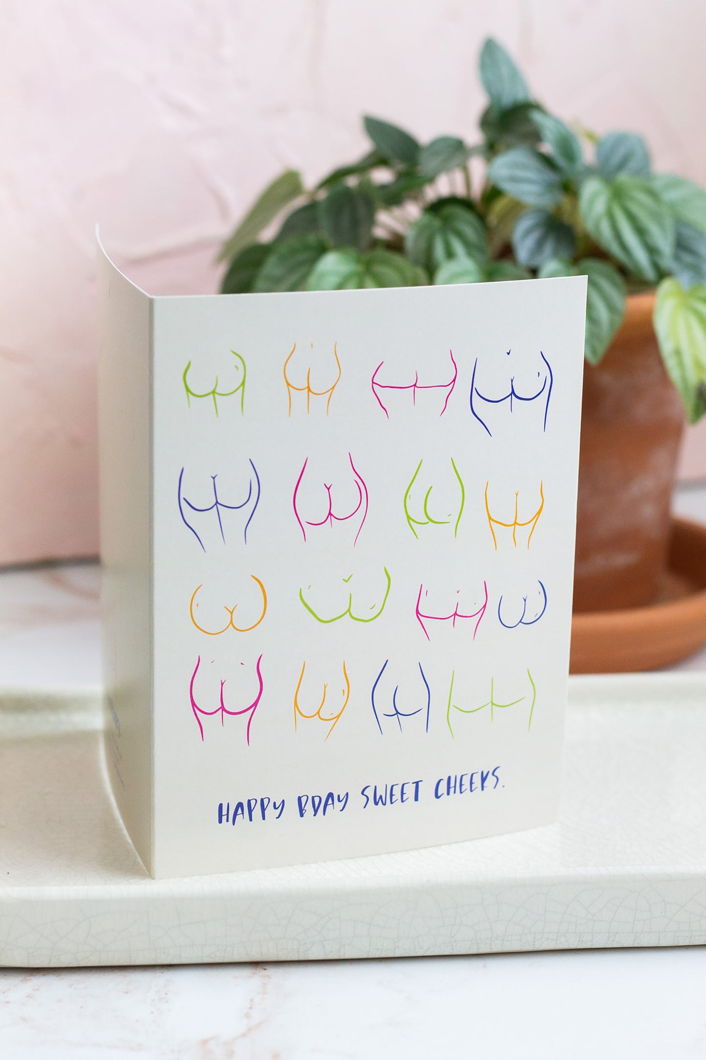 Happy Birthday Sweet Cheeks Card – The Print Pantry