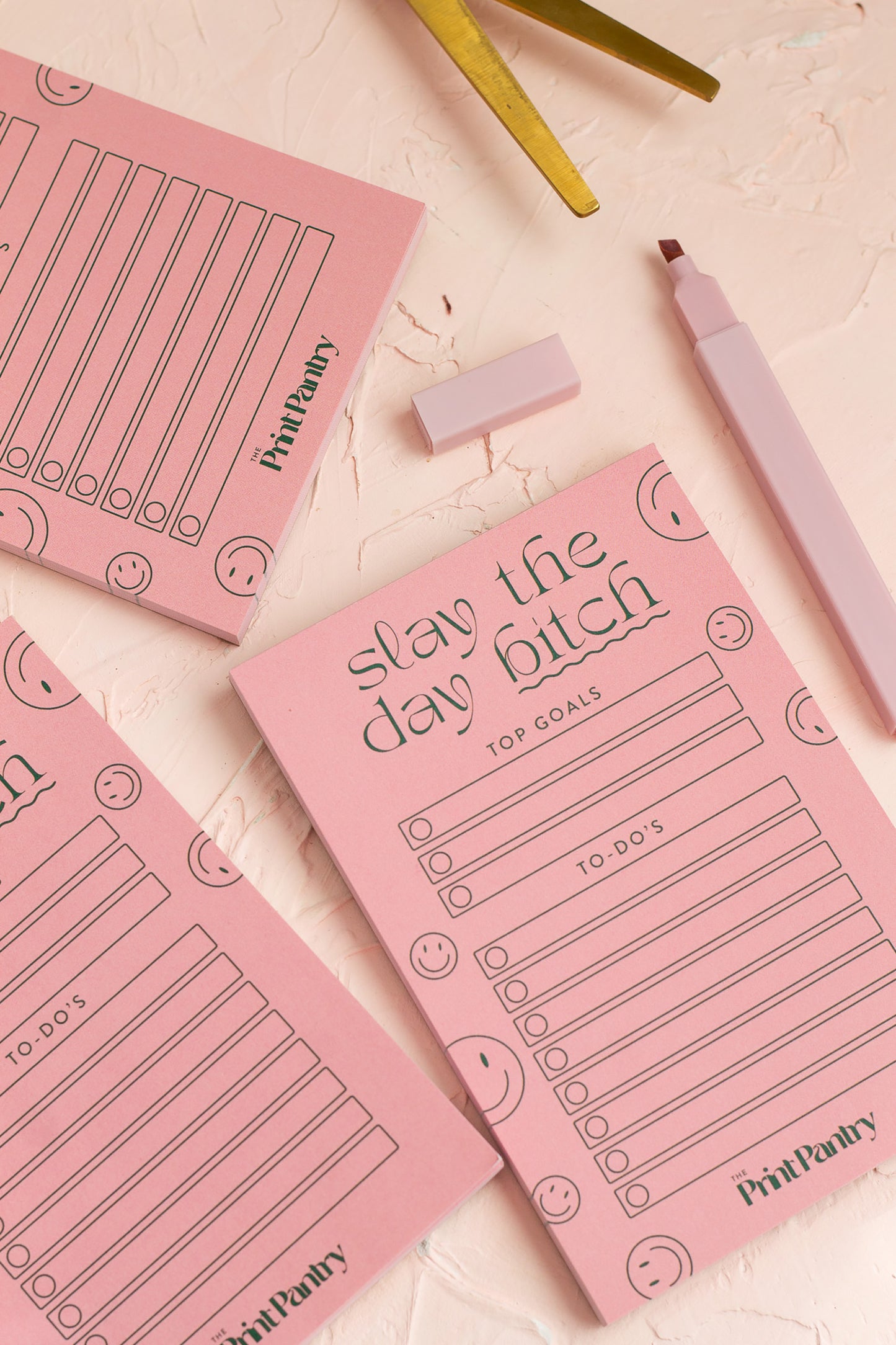 Pink notepads