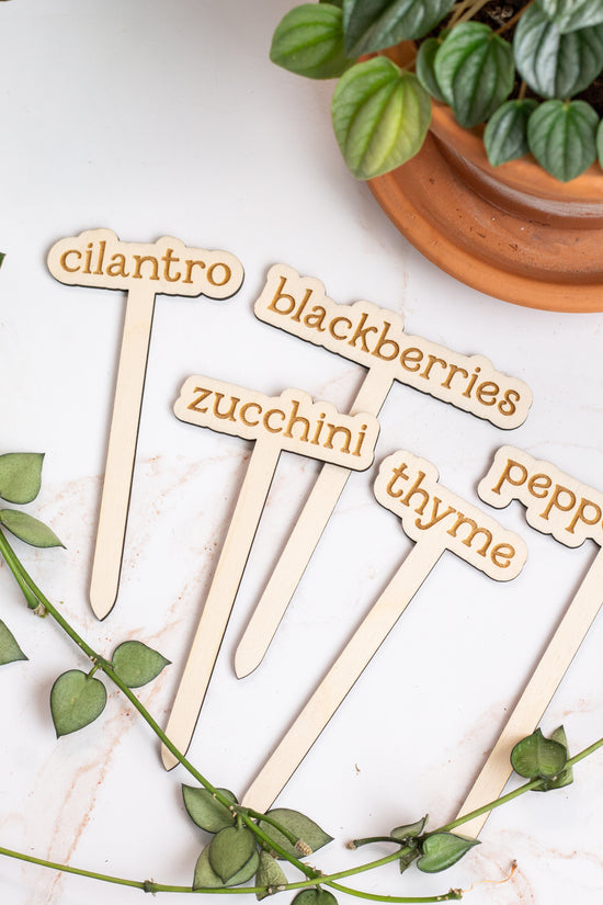 Wooden Plant Labels