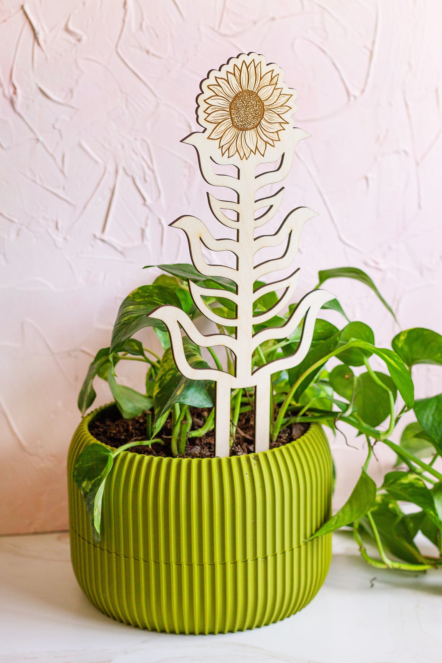 Sunflower Wooden Plant Trellis
