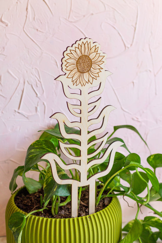 Sunflower Wooden Plant Trellis