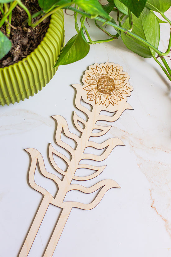 Sunflower Wooden Plant Trellis