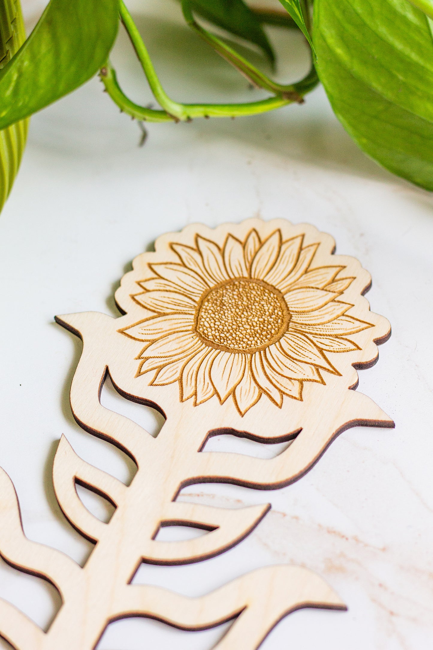 Sunflower Wooden Plant Trellis