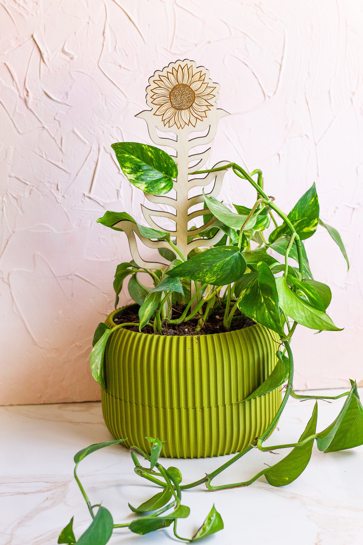 Sunflower Wooden Plant Trellis