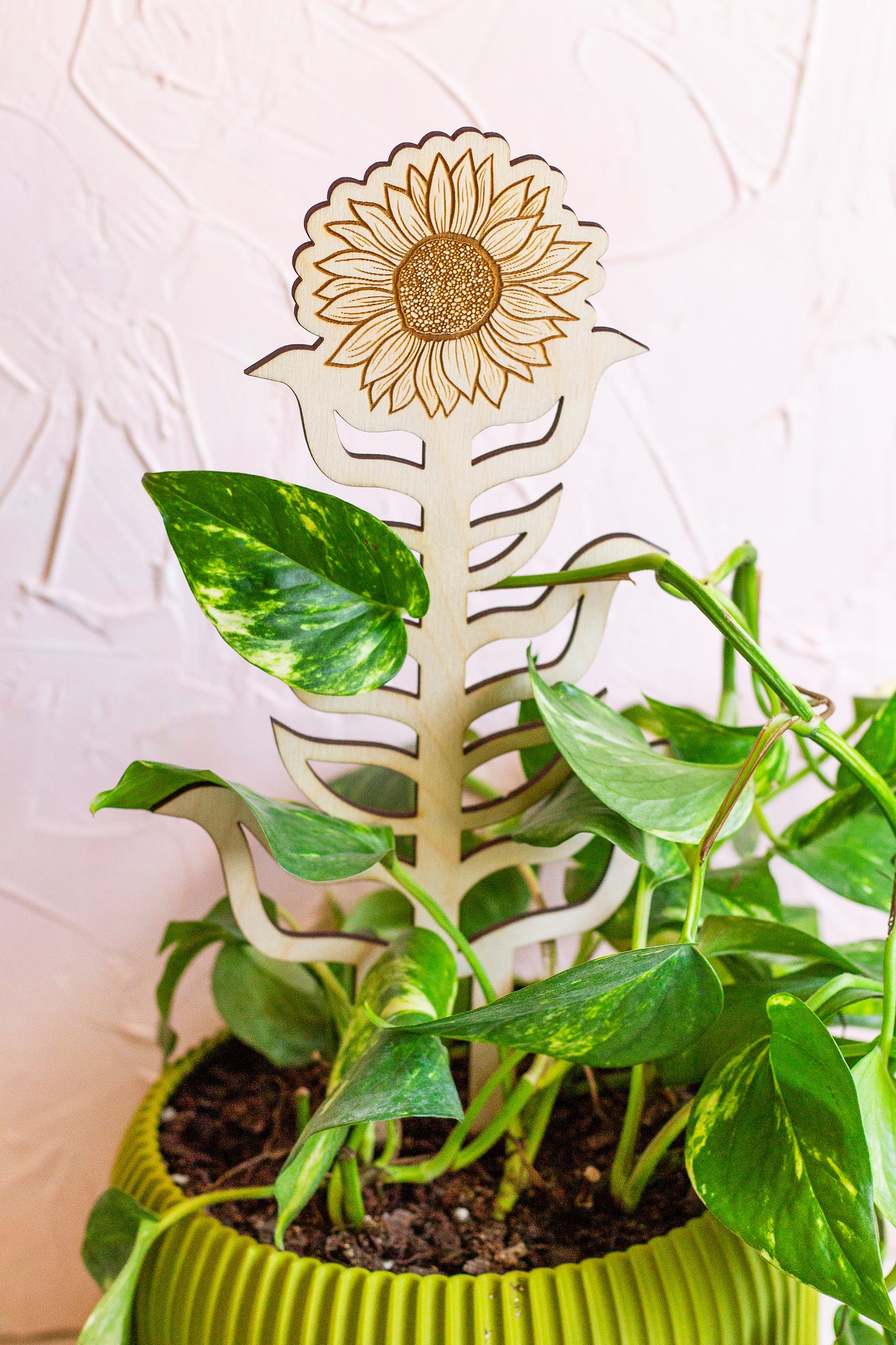 Sunflower Wooden Plant Trellis