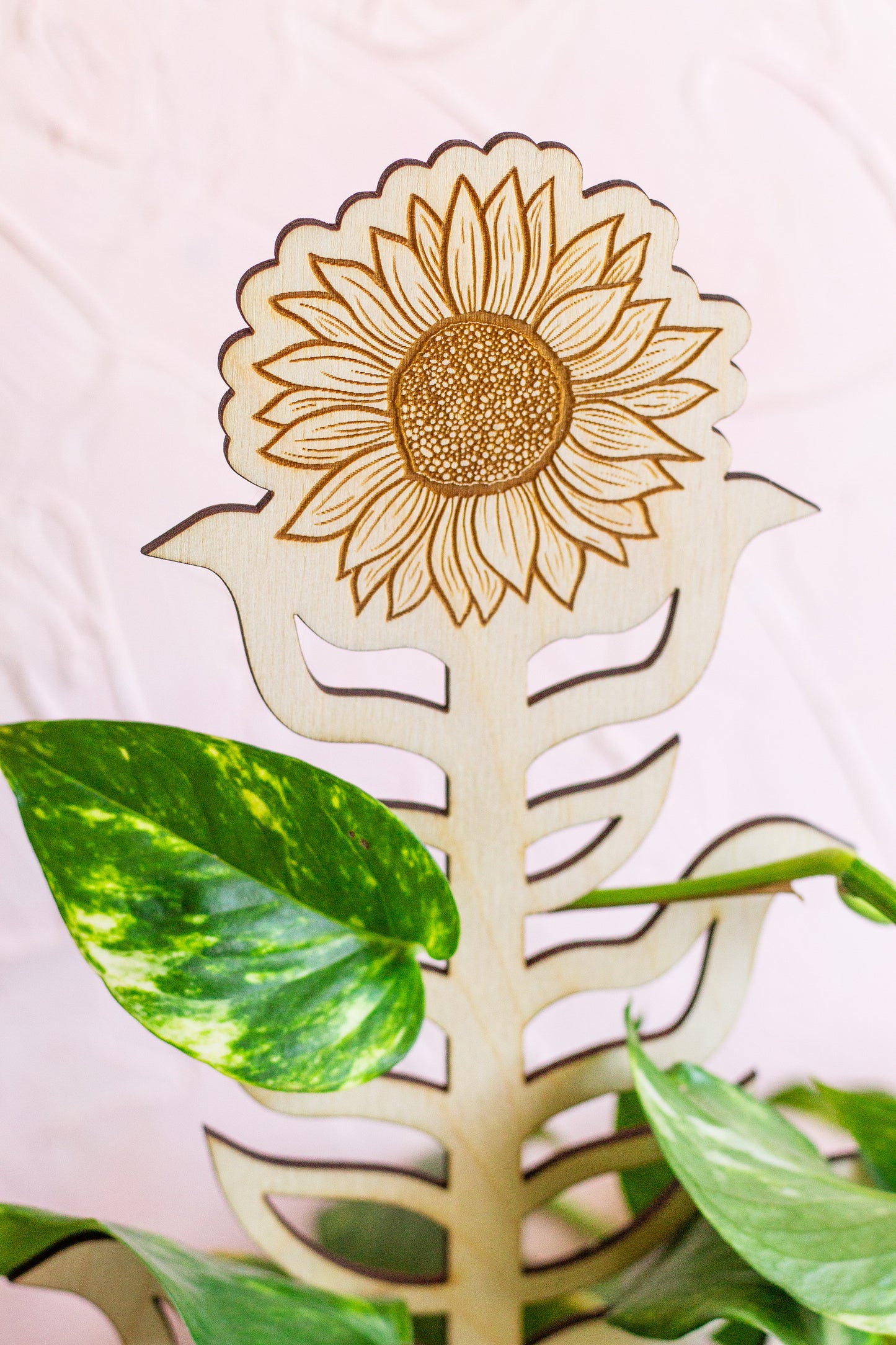 Sunflower Wooden Plant Trellis