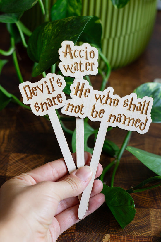 Harry Potter Wooden Plant Markers