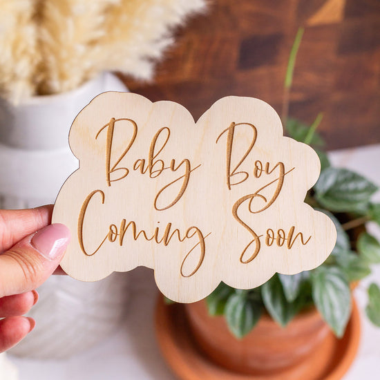 Baby Boy Coming Soon Sign