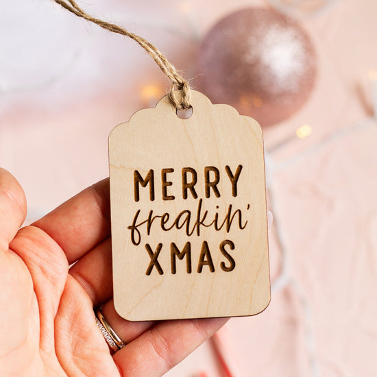 Funny Wooden Gift Tags