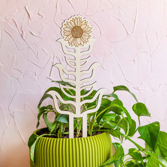 Sunflower Wooden Plant Trellis