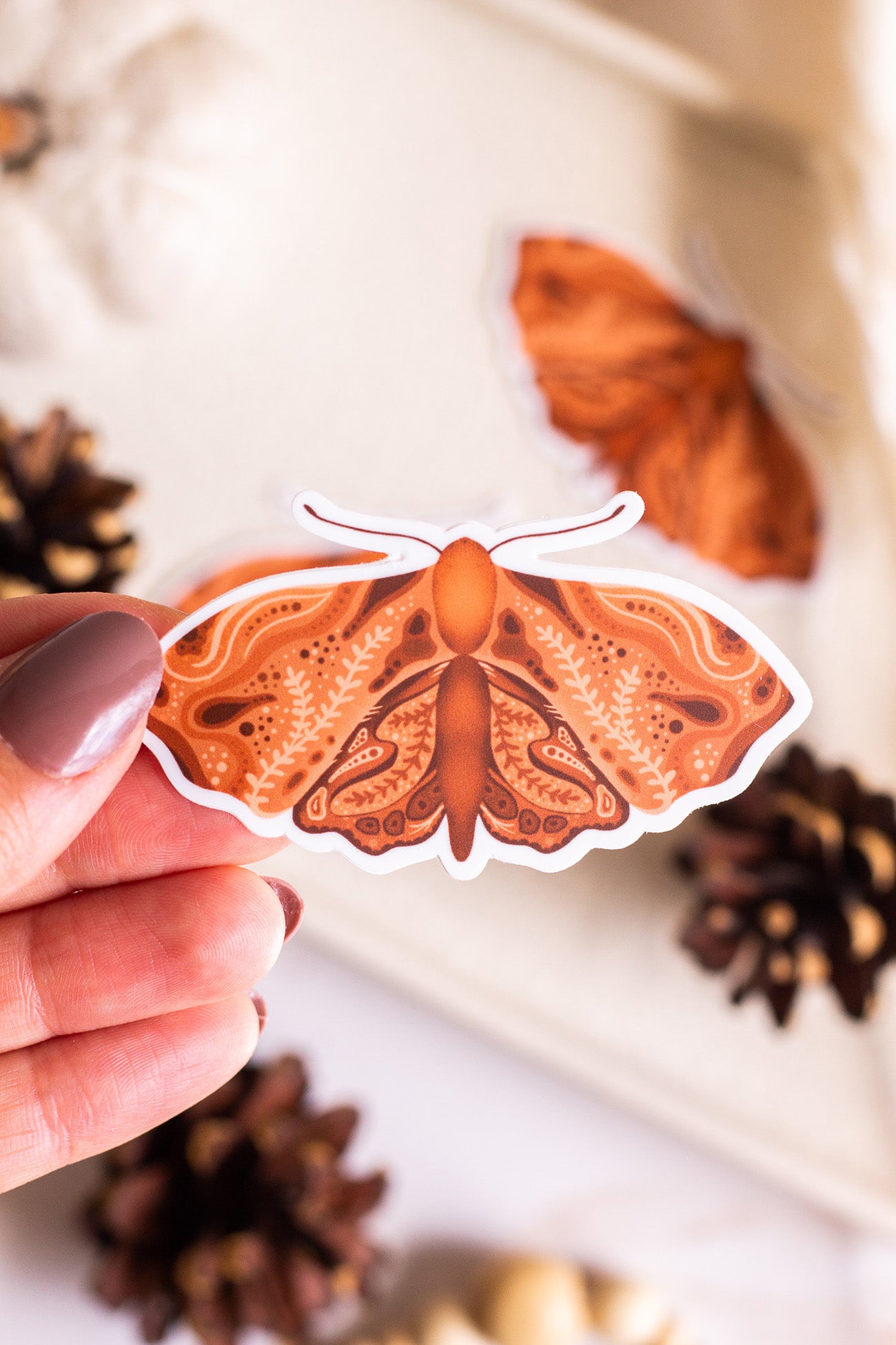 Autumn Moth Sticker