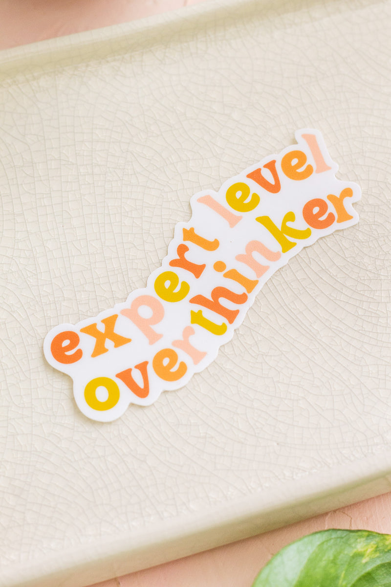 Expert Level Overthinker Sticker – The Print Pantry