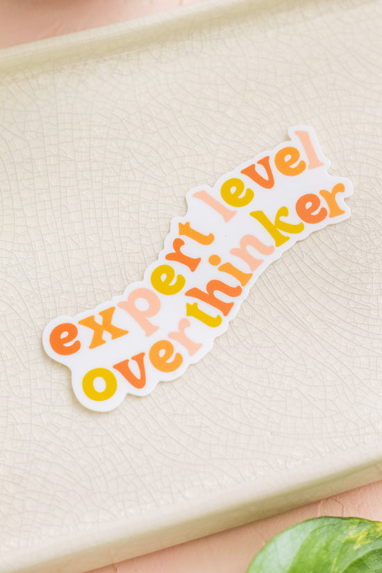 Load image into Gallery viewer, Expert Level Overthinker Sticker
