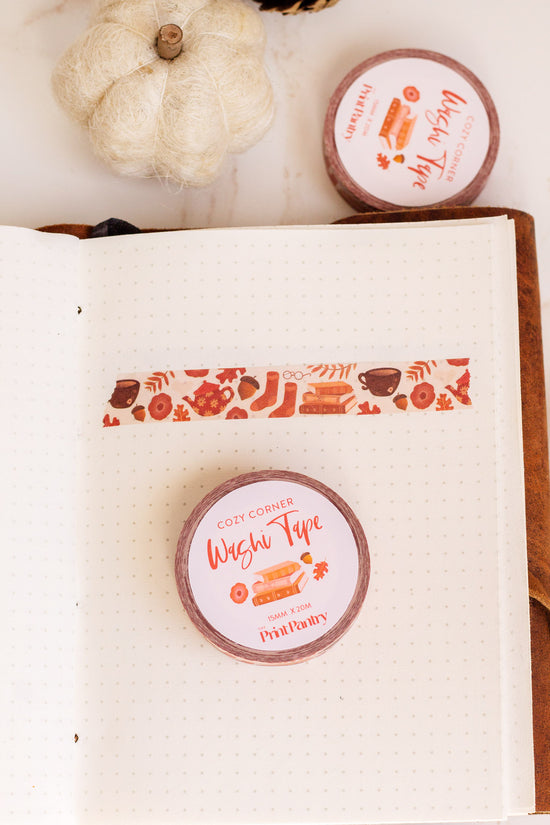 Cozy Corner Washi Tape used in a journal