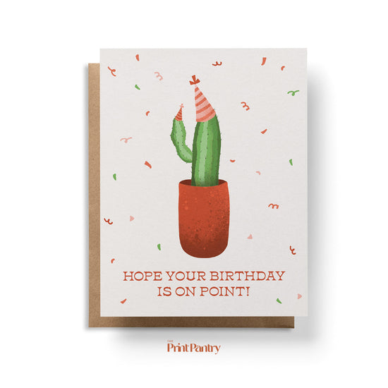 Birthday On Point Greeting Card