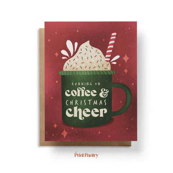 Coffee & Christmas Cheer Greeting Card