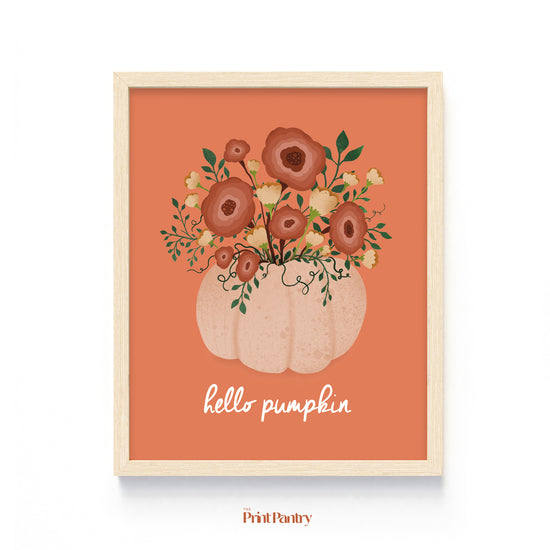 Hello Pumpkin 8x10 Art Print