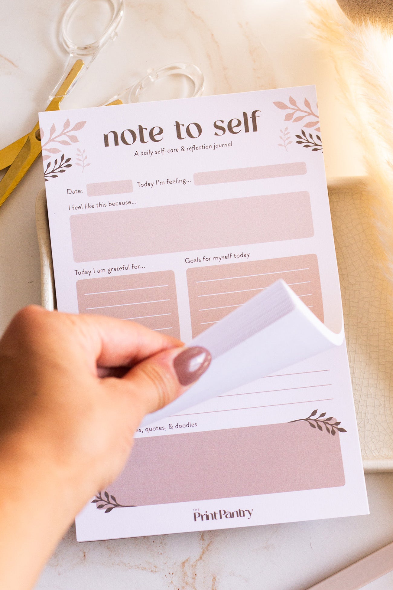 Writing Notepad Journal Note to Self Journal Notepad – The Print Pantry