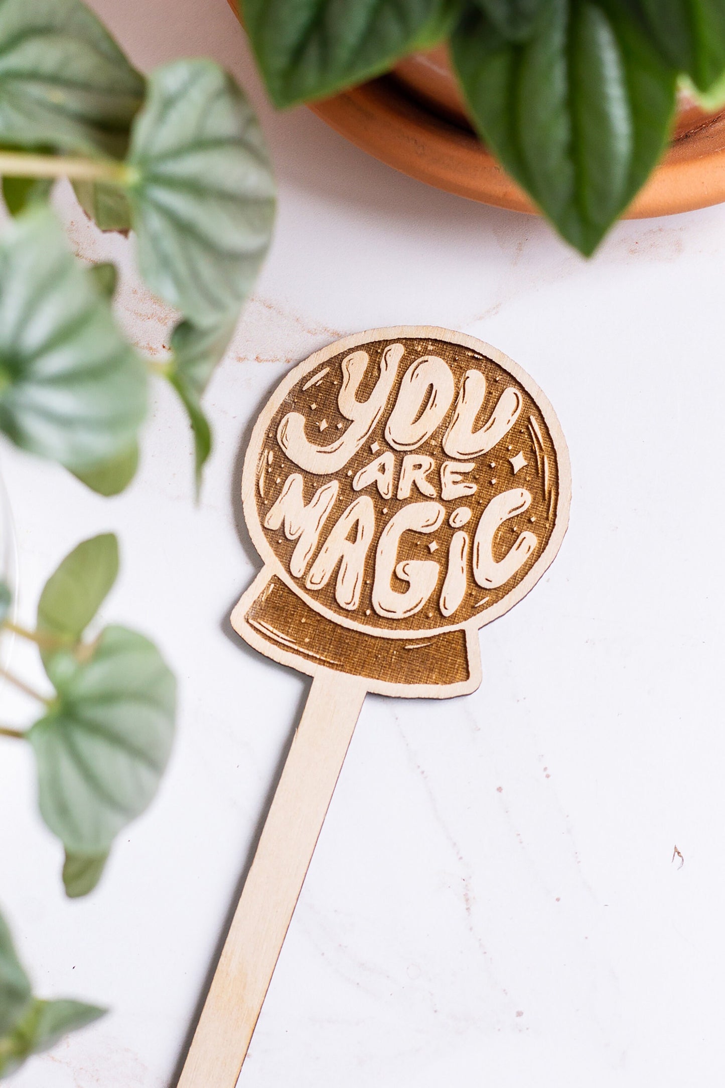 You Are Magic Wooden Plant Stake